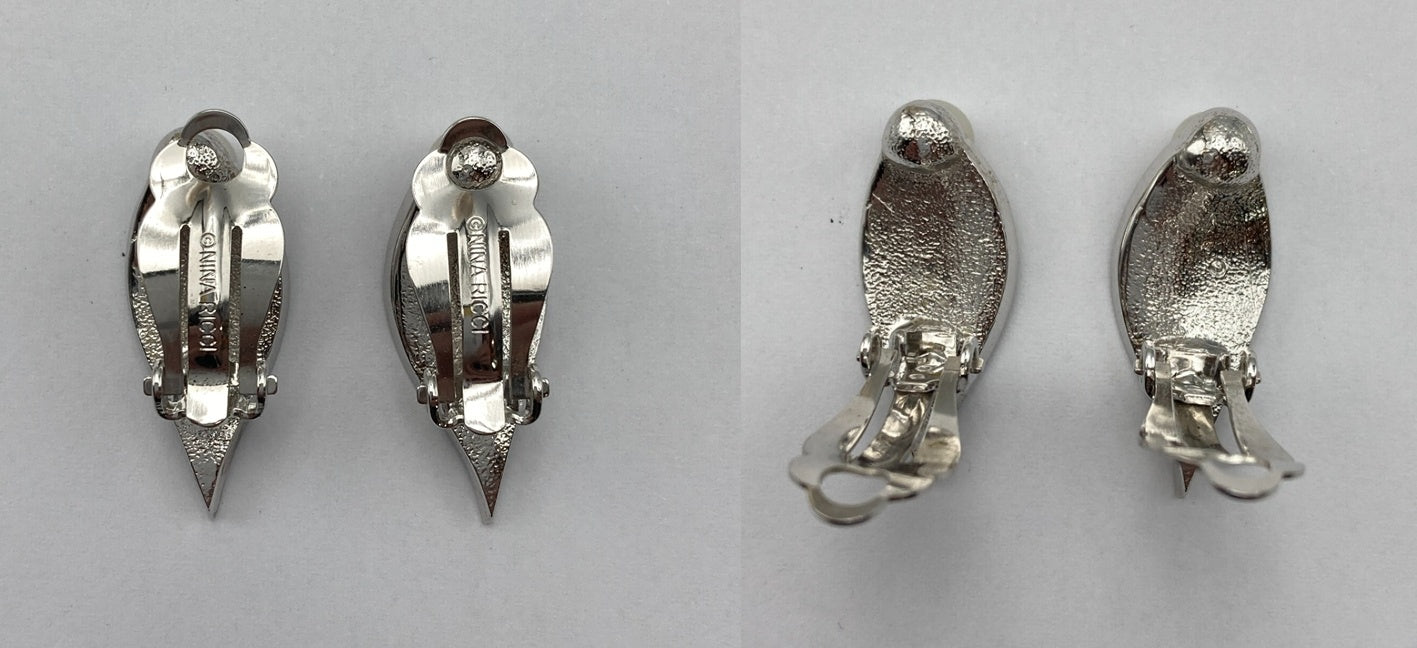 NINA RICCI ニナリッチ ネックレス イヤリング ピンブローチ セット 中古 D4