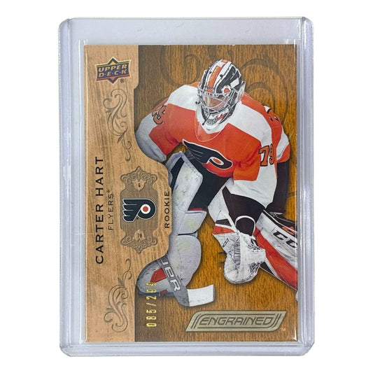 UPPER DECK NHLカード ENGRAINED CARTER HART FLYERS 085/299 #101 中古 IT1