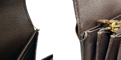 LOUIS VUITTON ルイヴィトン ダミエ ポルトフォイユサラ 長財布 N61726 ブランド レディース メンズ ユニセックス 中古 W４