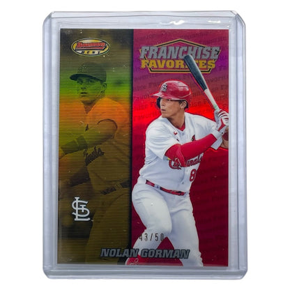 TOPPS MLBカード BOWMAN'S BEST NOLAN GORMAN CARDINALS /50 #FFA-NGO 中古 IT2