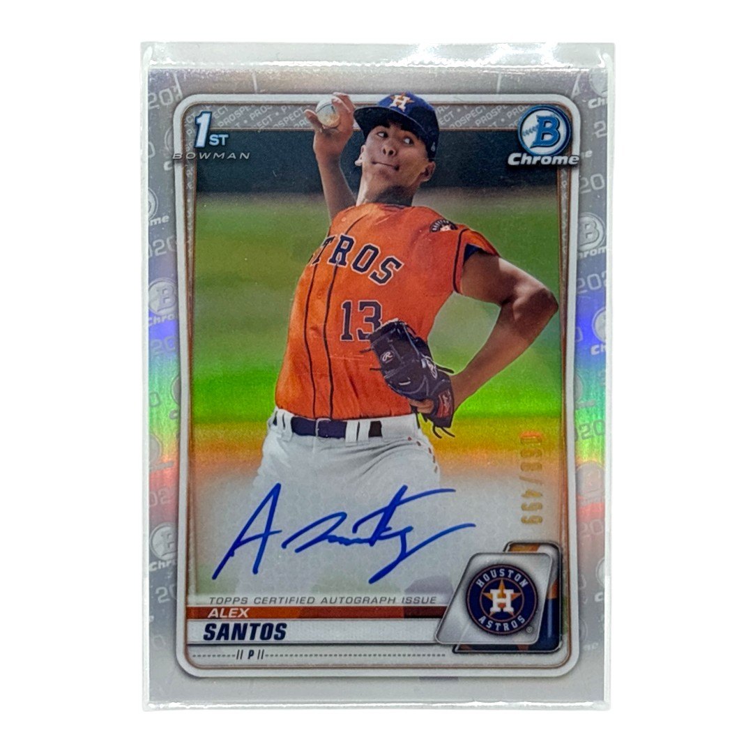 TOPPS MLBカード BOWMAN CHROME 1ST ALEX SANTOS HOUSTON ASTROS /499 #CDA-ASAN 中古 IT1