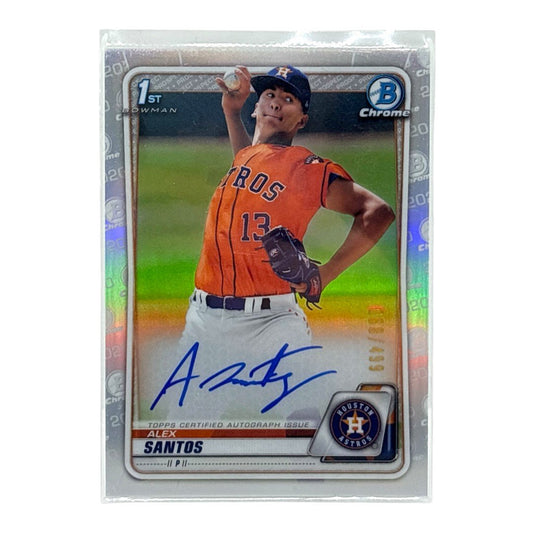 TOPPS MLBカード BOWMAN CHROME 1ST ALEX SANTOS HOUSTON ASTROS /499 #CDA-ASAN 中古 IT1