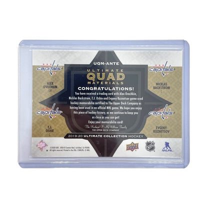 UPPER DECK NHLカード ULTIMATE COLLECTION ALEX OVECHKIN T.J. OSHIE NICKLAS BACKSTROM EVGENY KUZNETSOV CAPITALS 62/99 #UQM-ANTE 中古 IT1