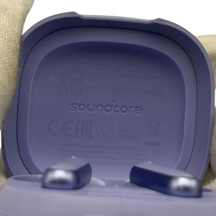 Anker アンカー Soundcore サウンドコア P40i ワイヤレス イヤホン パープル オーディオ Bluetooth 無線 充電式 ノイズキャンセリング 中古 W４