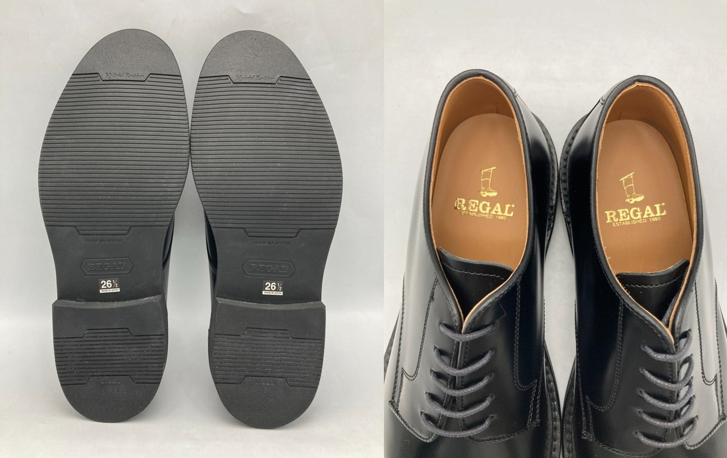 REGAL リーガル プレーントゥ 外羽根 ビジネスシューズ JU13AG サイズ26.5cm メンズ 中古 D4