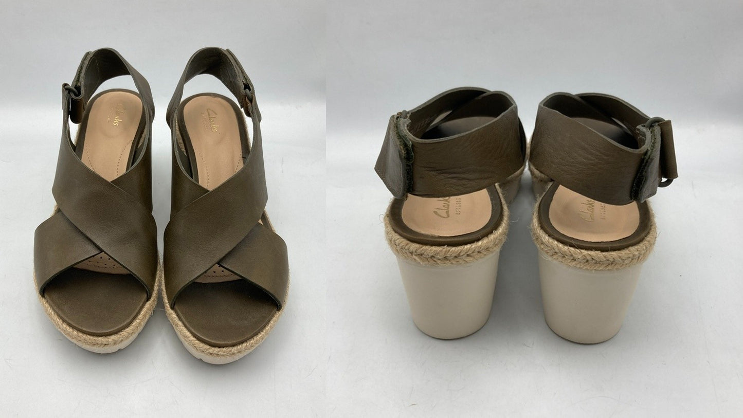 Clarks クラークス パームグロウ ウェッジソール サンダル サイズ22cm レディース 中古 D4