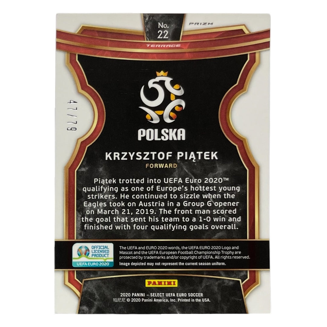PANINI サッカーカード SELECT UEFA EURO PRIZM KRZYSZTOF PIATEK POLAND /79 #22 中古 IT2