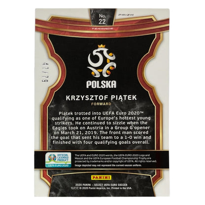 PANINI サッカーカード SELECT UEFA EURO PRIZM KRZYSZTOF PIATEK POLAND /79 #22 中古 IT2