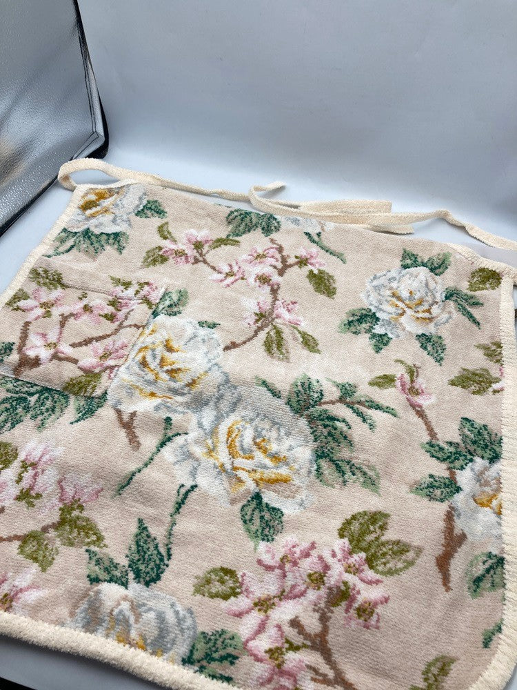 FEILER フェイラー シュニール織 エプロン バニラローズ 中古 D4