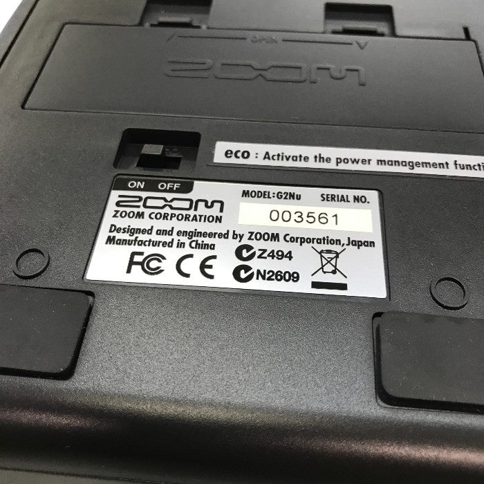 ZOOM ギターエフェクター/オーディオインターフェース ブラック G2Nu 中古 Y1
