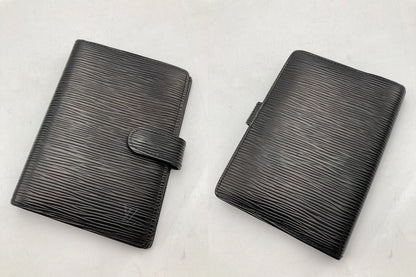 LOUIS VUITTON エピ アジェンダPM 手帳カバー ブラック R20052 リフィルあり 中古 D4