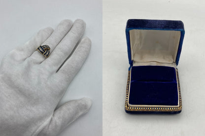 K18 サファイア2.00ct ダイヤ0.10ct リング 15号 中古 D4