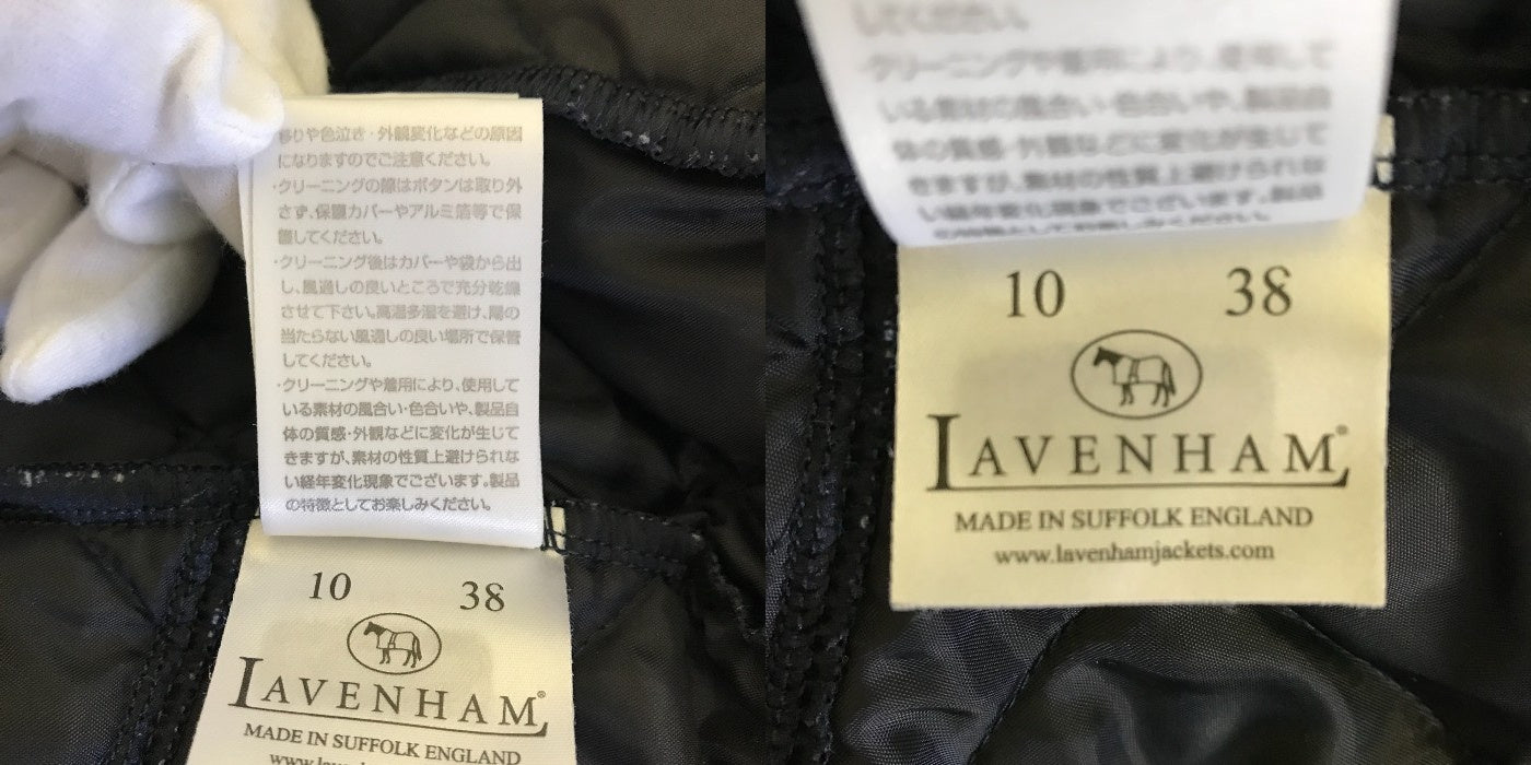 LAVENHAM ラベンハム  キルティングジャケット 38 アウター 秋 冬 レディース 中古 W1