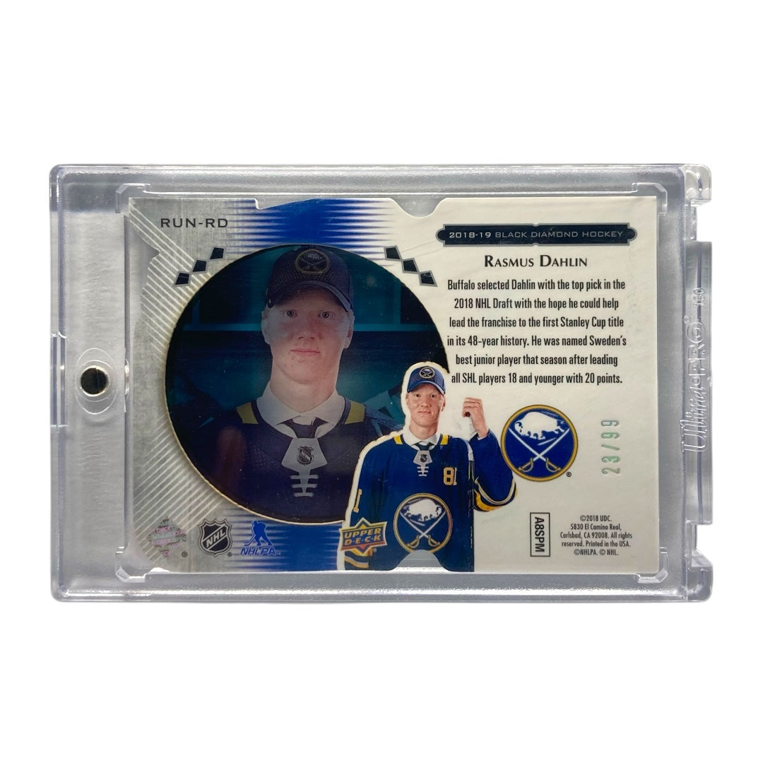 UPPER DECK NHLカード BLACK DIAMOND RASMUS DAHLIN SABRES 23/99 #RUN-RD 中古 IT2