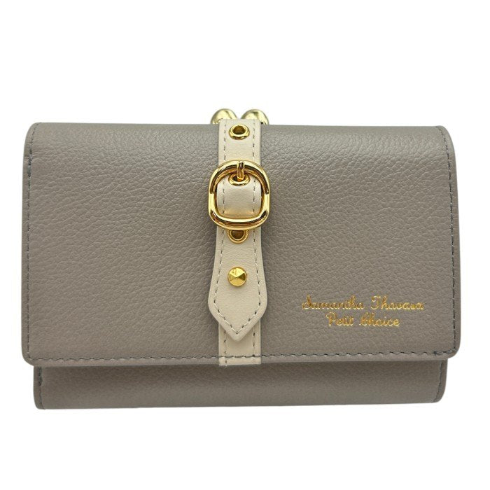 Samantha Thavasa Petit Choice サマンサタバサ プチチョイス 折りたたみ 三つ折り 財布 レディース コンパクト ミニ かわいい ガマ口 中古 W４