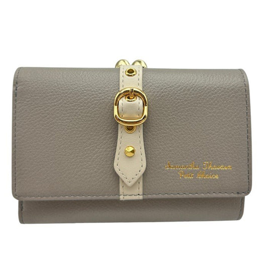 Samantha Thavasa Petit Choice サマンサタバサ プチチョイス 折りたたみ 三つ折り 財布 レディース コンパクト ミニ かわいい ガマ口 中古 W４