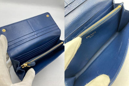 PRADA プラダ VITELLO MOVE ヴィッテロムーブ 2つ折り長財布 中古 D4
