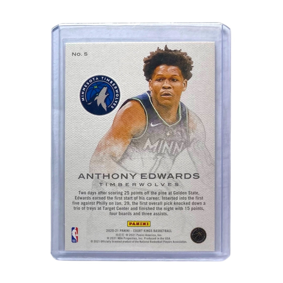 PANINI NBAカード COURT KINGS ANTHONY EDWARDS MINNESOTA TIMBERWOLVES #5 中古 IT2