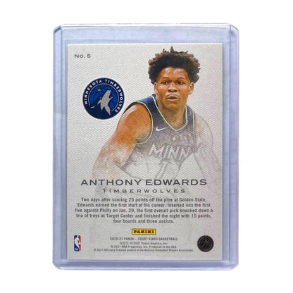 PANINI NBAカード COURT KINGS ANTHONY EDWARDS MINNESOTA TIMBERWOLVES #5 中古 IT2