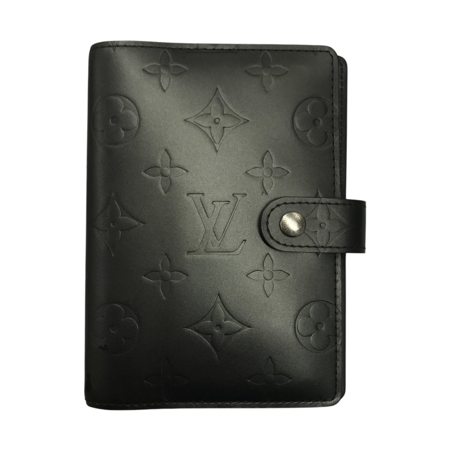 LOUIS VUITTON ルイヴィトン モノグラムマット アジェンダPM 手帳カバー ユニセックス ビジネス 6穴タイプ ブラック(グレー) R20932 中古 T1