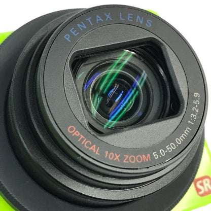 PENTAX Optio コンパクト デジタルカメラ ライム 光学10倍ズーム 1cmマクロ RZ10 中古 T1
