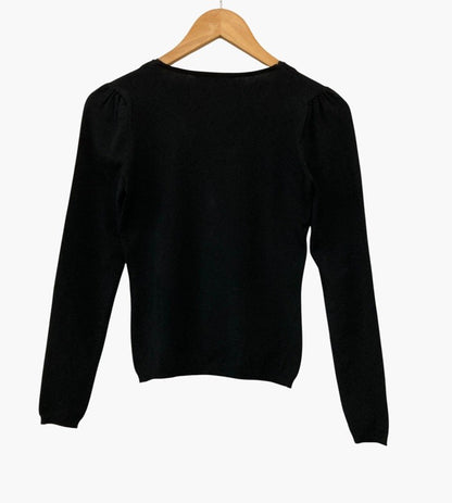 Blumarine ブルマリン スワロフスキーボタン カーディガン WL0213316 サイズ IT40 ブラック 中古 D4