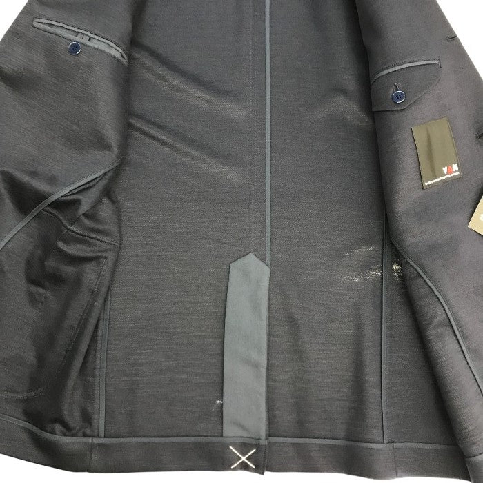 VAN ヴァンヂャケット テーラードジャケット メンズ 春夏 段返り3つボタン リネン 裏地なし ネイビー Lサイズ VSM-18-10 中古 T1