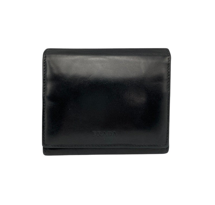 PRADA プラダ レザー 3つ折り財布 中古 D4