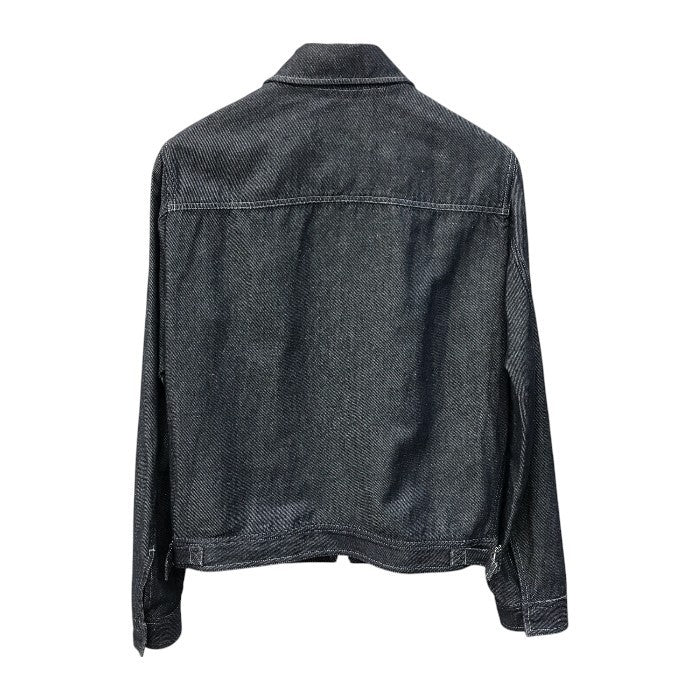 EMPORIO ARMANI エンポリオアルマーニ ジャケット メンズ コットン リネン デニム フルジップ インディゴブルー 44サイズ 3H1BD7 1D9BZ 中古 T1