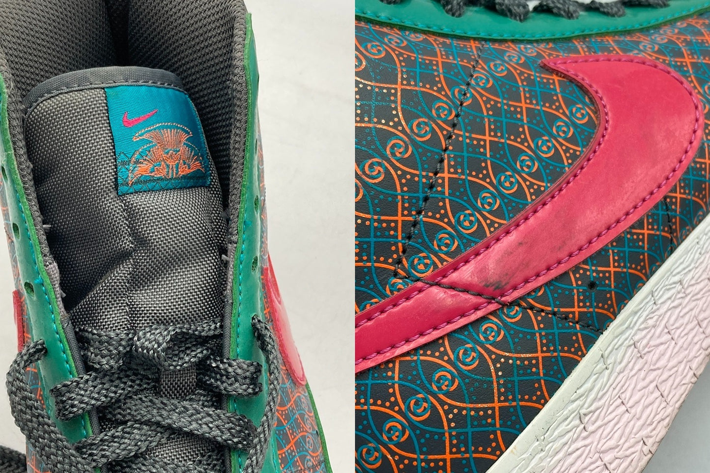 NIKE WMNS ナイキ ウィメンズ ブレーザー ハイ blazer high vera bradley 317808 061 レディース サイズ24cm 中古 D4