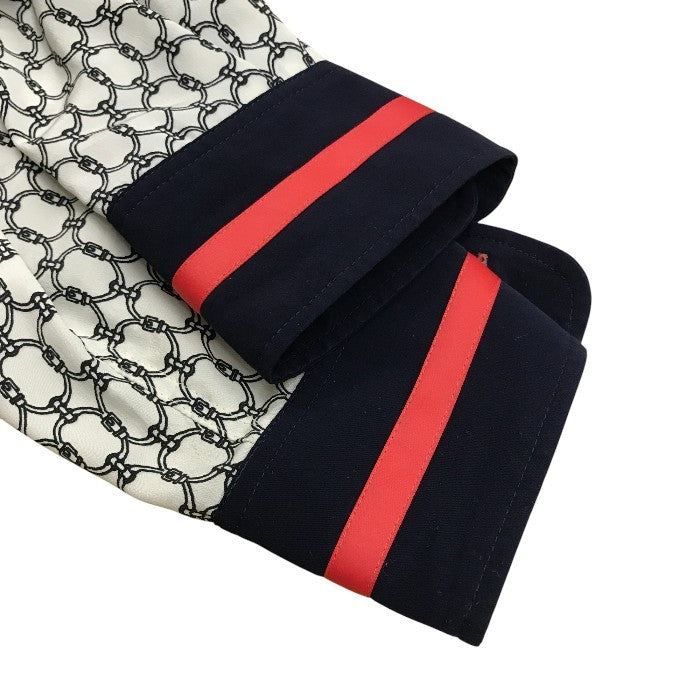 LOVELESS 長袖シャツ レディース オールシーズン ブラウス ホワイト/ネイビー/レッド サイズ34 中古 M1