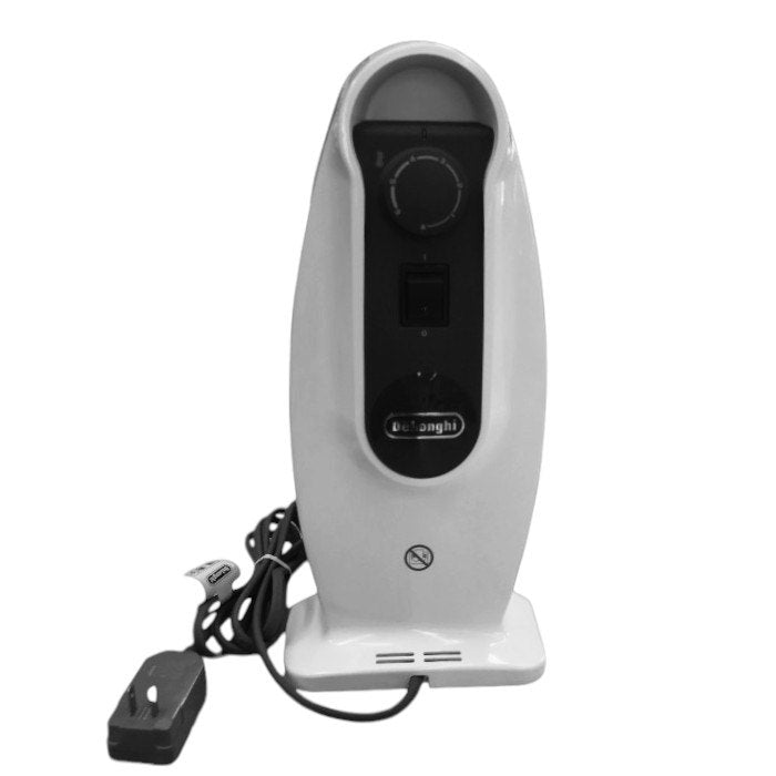 DeLonghi デロンギ ミニオイルヒーター ピュアホワイト 小型 脱衣所 お手洗い 500W フィン5枚 NJM0505 中古 T1