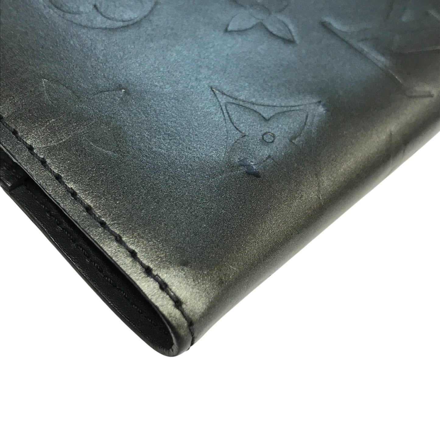 LOUIS VUITTON ルイヴィトン モノグラムマット アジェンダPM 手帳カバー ユニセックス ビジネス 6穴タイプ ブラック(グレー) R20932 中古 T1