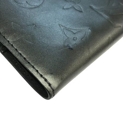LOUIS VUITTON ルイヴィトン モノグラムマット アジェンダPM 手帳カバー ユニセックス ビジネス 6穴タイプ ブラック(グレー) R20932 中古 T1