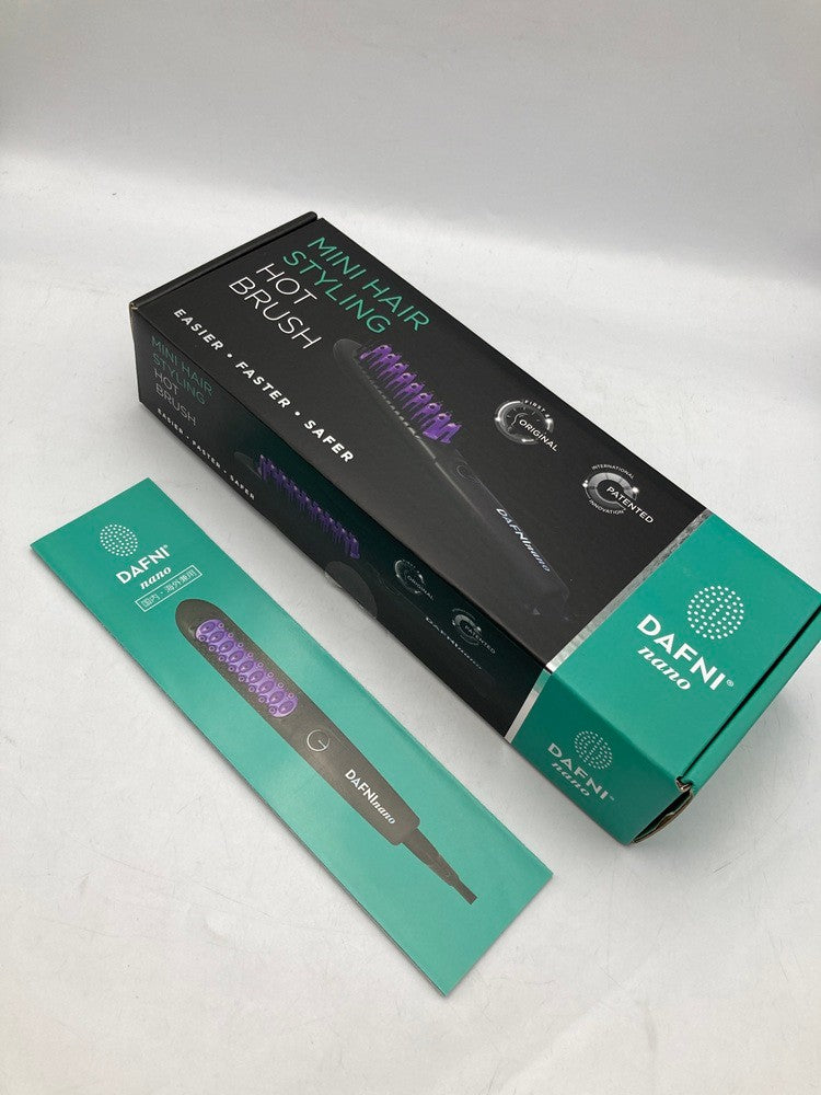 ヤーマン DAFNI nano ダフニナノ ブラシ型ヘアアイロン ブラック パープル DH1.6N 中古 D4