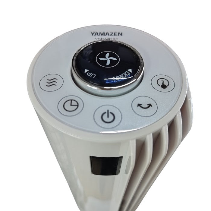 YAMAZEN 山善 風量8段階 DCモーター搭載 ハイポジション スリムファン YSR-WD90(W) 中古 H4
