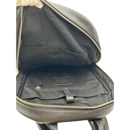 COACH コーチ ハミルトン ぺブルレザー バックパック F72082 リュックサック メンズ 通勤 A4 本革 ブラック 中古 W４