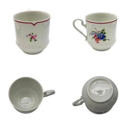 Rimoges Haviland リモージュ アビランド カップ&ソーサー 花柄 2客 セット 洋食器 ブランド 希少 ティー コーヒー 中古 W1
