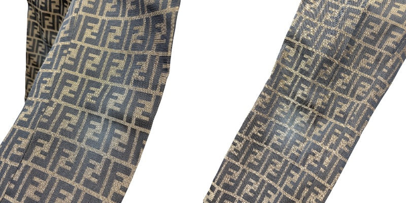 FENDI フェンディ ズッカ パンツ レディース 27インチ ボトムス 総柄 ブランド ストレート 中古 W４