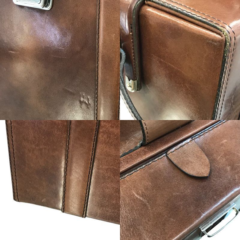 masumi マスミ カメラバッグ レザー 本革 ヴィンテージ ハード ショルダー ブラウン 中古 T1