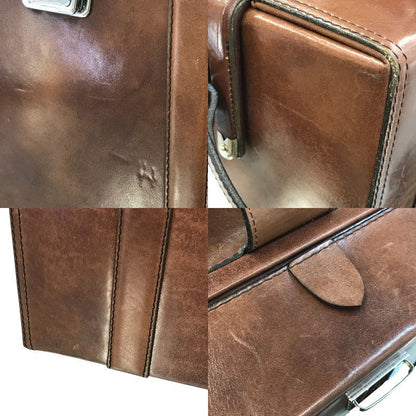 masumi マスミ カメラバッグ レザー 本革 ヴィンテージ ハード ショルダー ブラウン 中古 T1