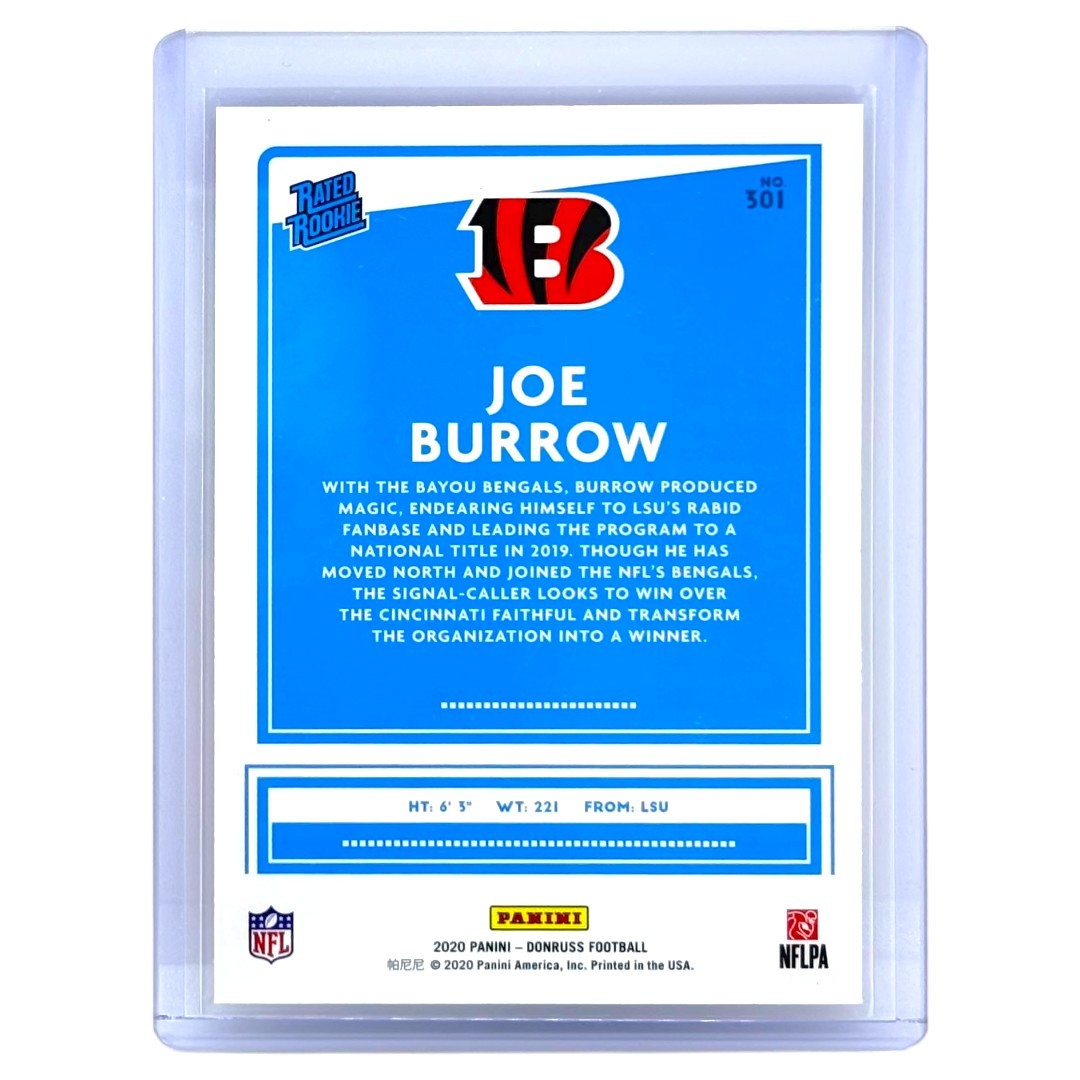 PANINI NFLカード DONRUSS PRESS PROOF JOE BURROW CINCINNATI BENGALS #301 中古 IT1