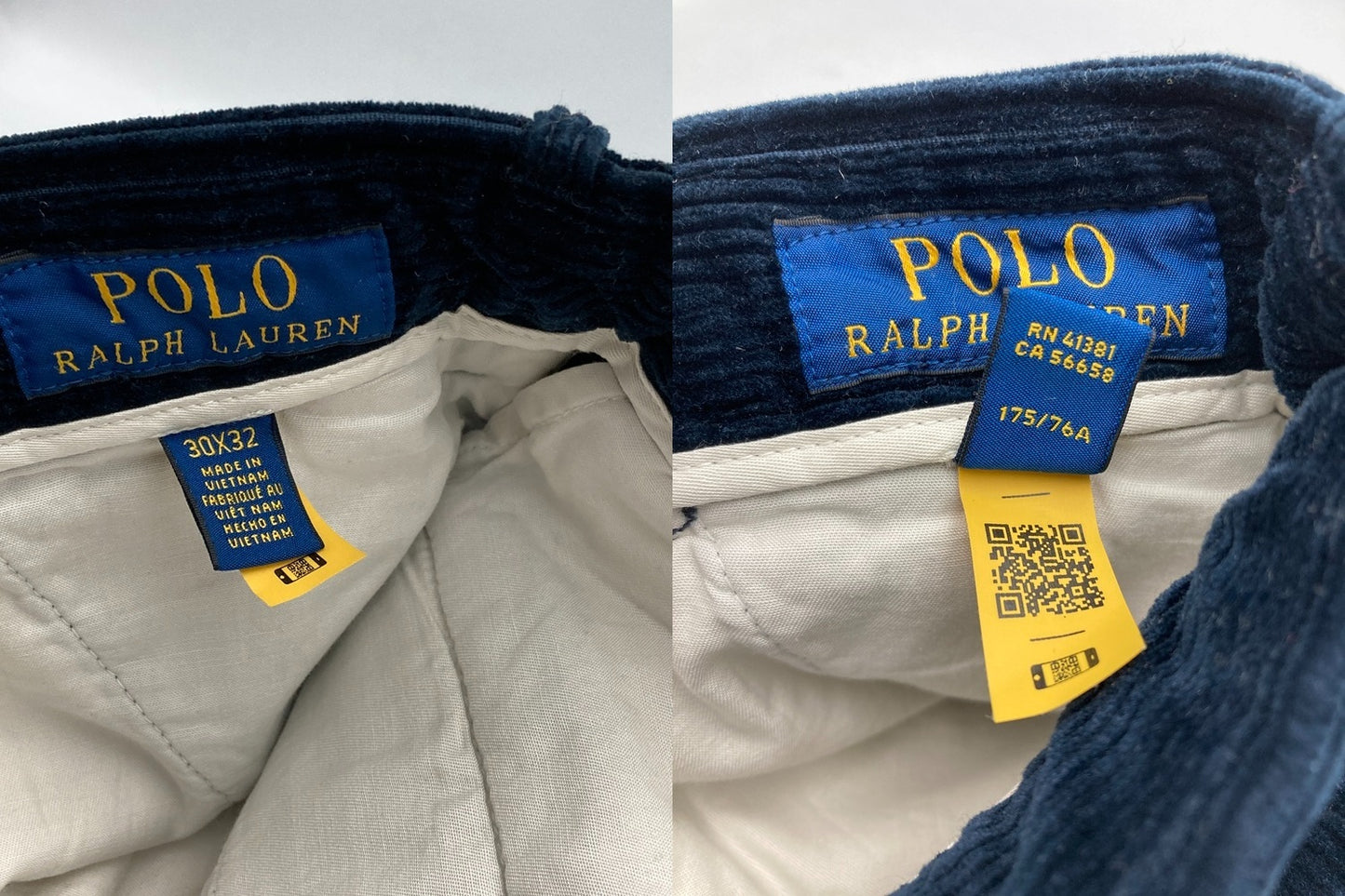 POLO RALPH LAUREN ポロラルフローレン コーデュロイパンツ ネイビー サイズ30×32 メンズ 中古 D4