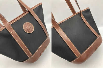 HUNTING WORLD ハンティングワールド キャンバス×レザー ミニトートバッグ 中古 D4