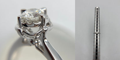 周大福 CHOW TAI FOOK K18WG  ダイヤ0.23ct リング 11号 中古 D4