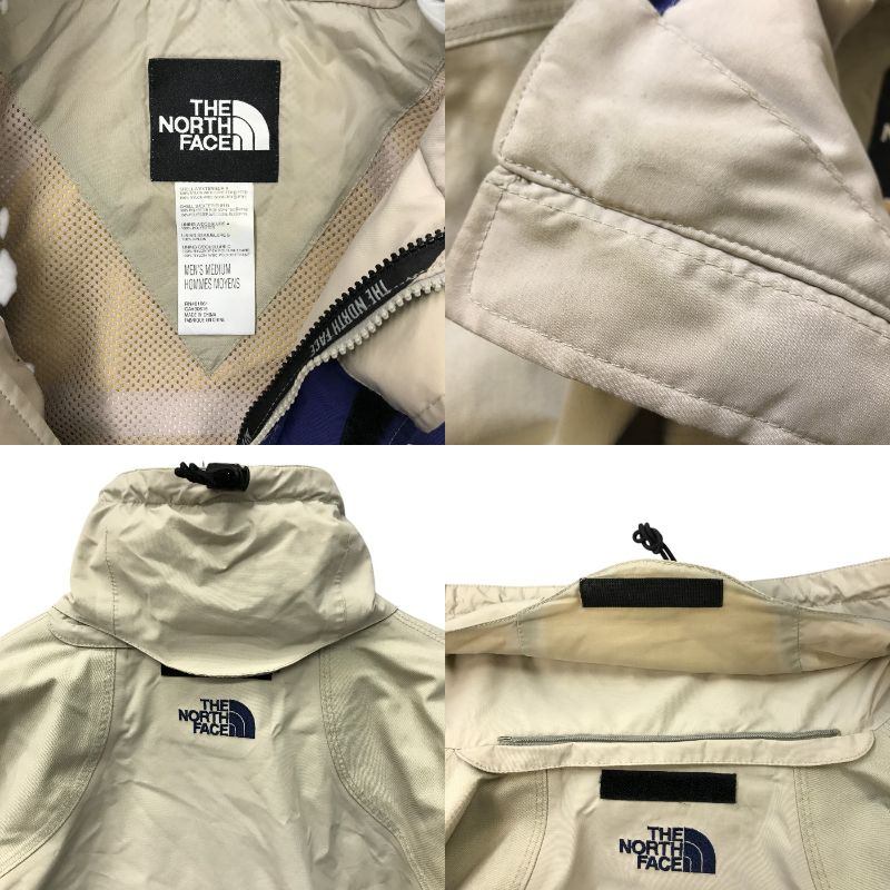 THE NORTH FACE ザノースフェイス マウンテンパーカー メンズ GORE-TEX ゴアテックス パウダーガード 防寒 ブルー/ベージュ Mサイズ NS-0951 中古 TK1