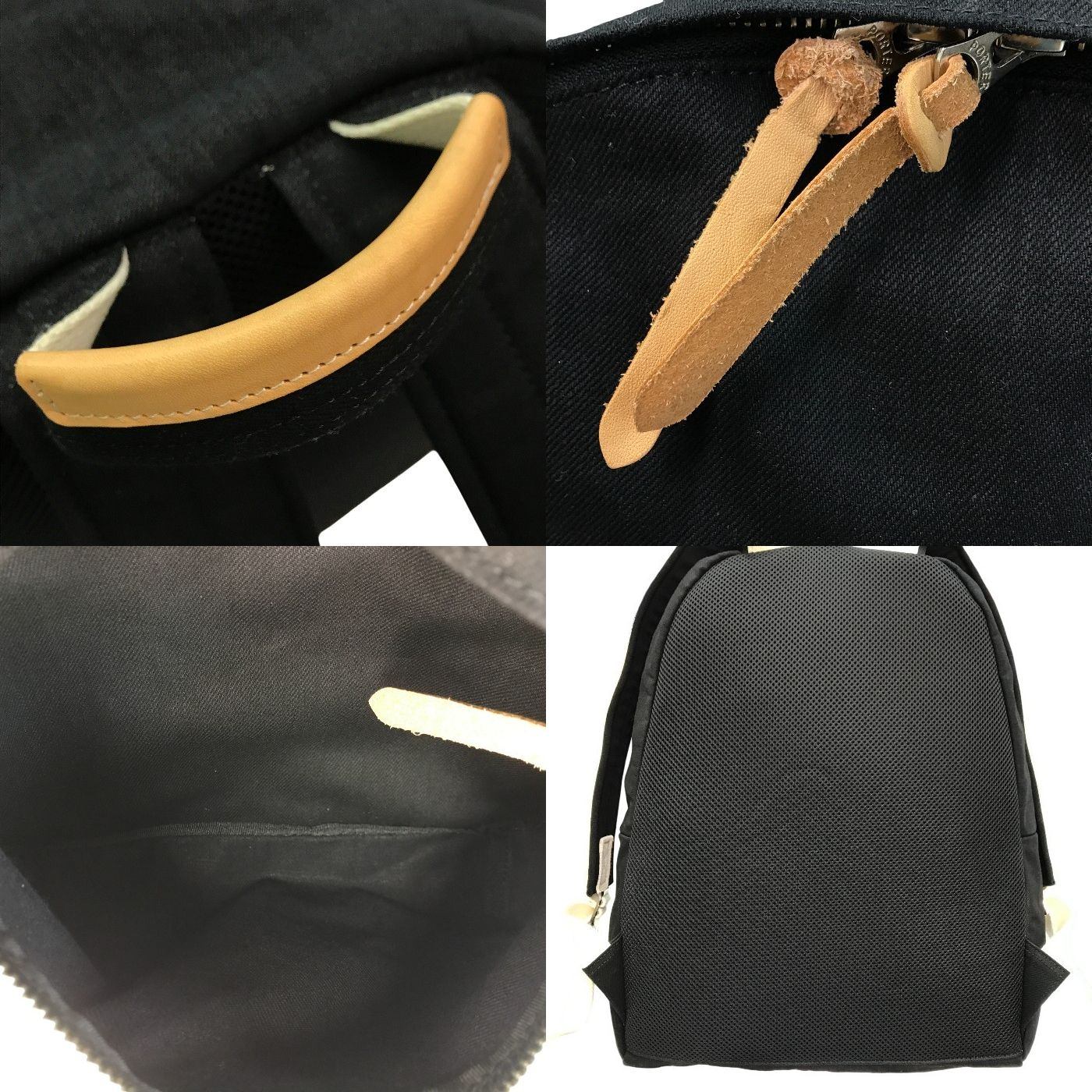 PORTER ポーター ノアール デイパック ユニセックス キャンバス リュック バックパック NOIR DAYPACK ブラック 895-15157 中古 T1