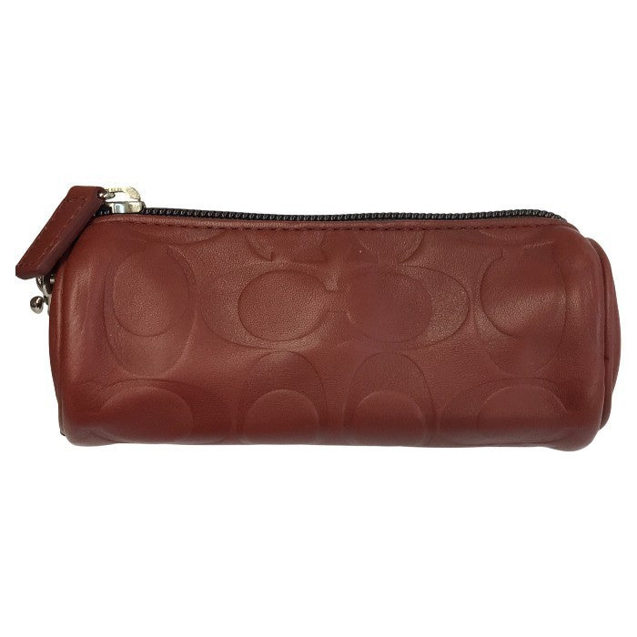 COACH コーチ ゴルフボール/ティーケース セット レザー エンボス ポーチ マーカー フォーク 中古 T1