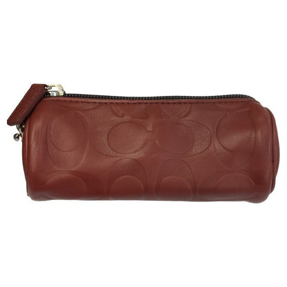 COACH コーチ ゴルフボール/ティーケース セット レザー エンボス ポーチ マーカー フォーク 中古 T1