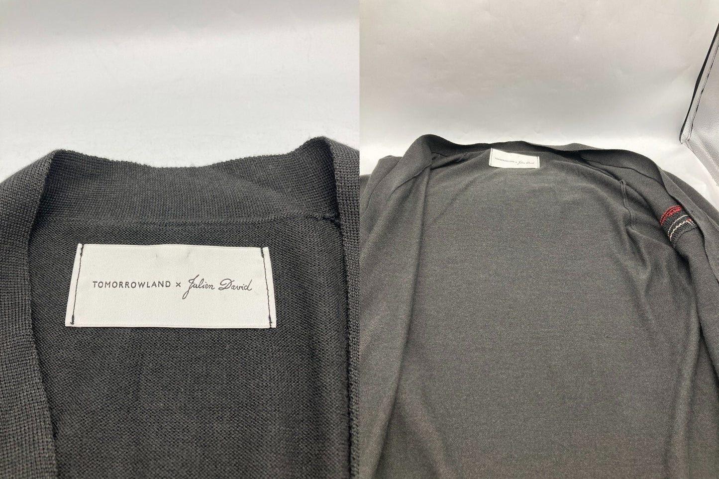 TOMORROWLAND×Julien David トゥモローランド ジュリアンデイヴィッド シルク混 カーディガン サイズM 中古 D4